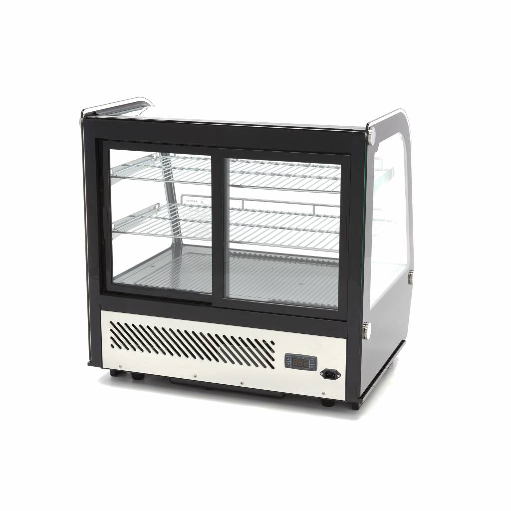 Vitrine à gâteaux - 120 L - 70 cm - portes coulissantes arrière