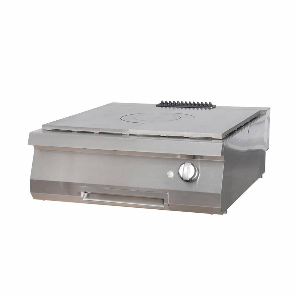 Heavy Duty plaque coup de feu - 1 brûleur - unité double - profondeur 70 cm - gaz