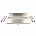 Table en acier inoxydable - 180 x 70 cm - hauteur réglable - avec dosseret