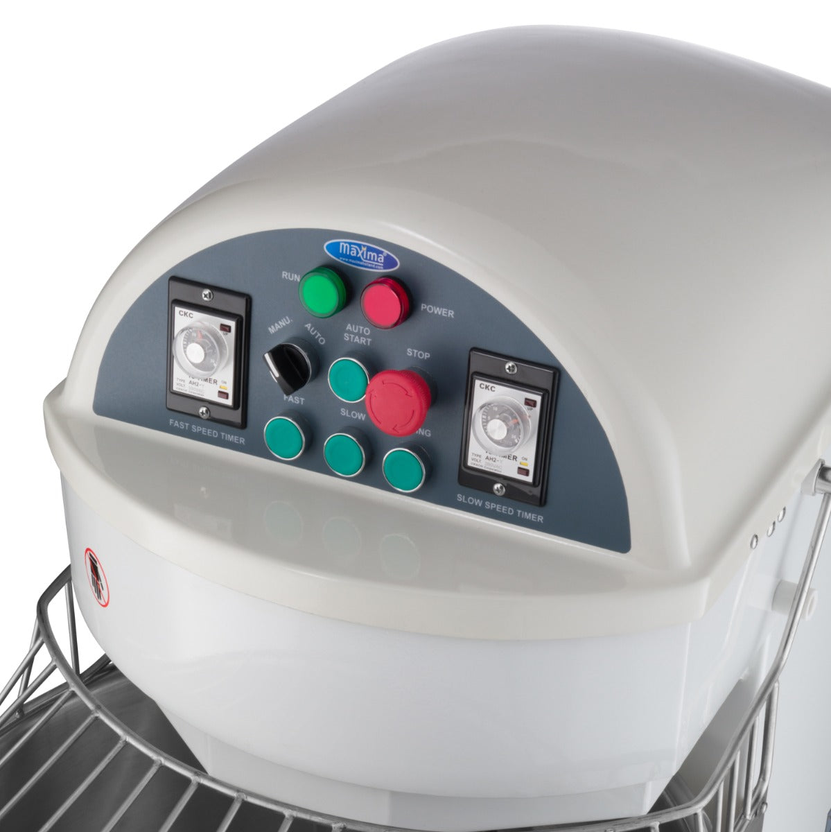 Pétrin à spirale / pétrin à pâte - 75 L - 48 kg de pâte - 2 vitesses