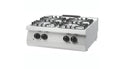 Heavy Duty cuisinière - 4 brûleurs - unité double - profondeur 70 cm - 24 kW - gaz