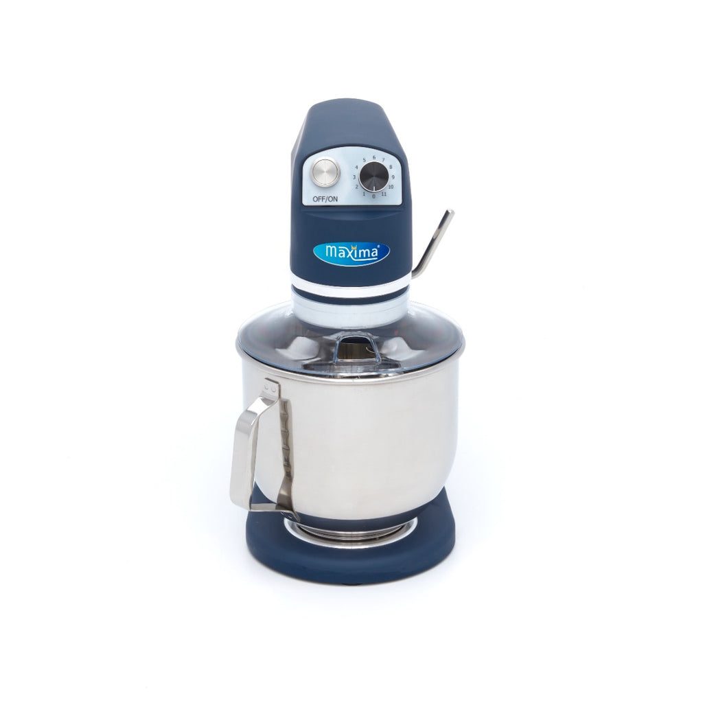 Mixer planétaire - 7 L - jusqu'à 2 kg de pâte - bleu acier mat