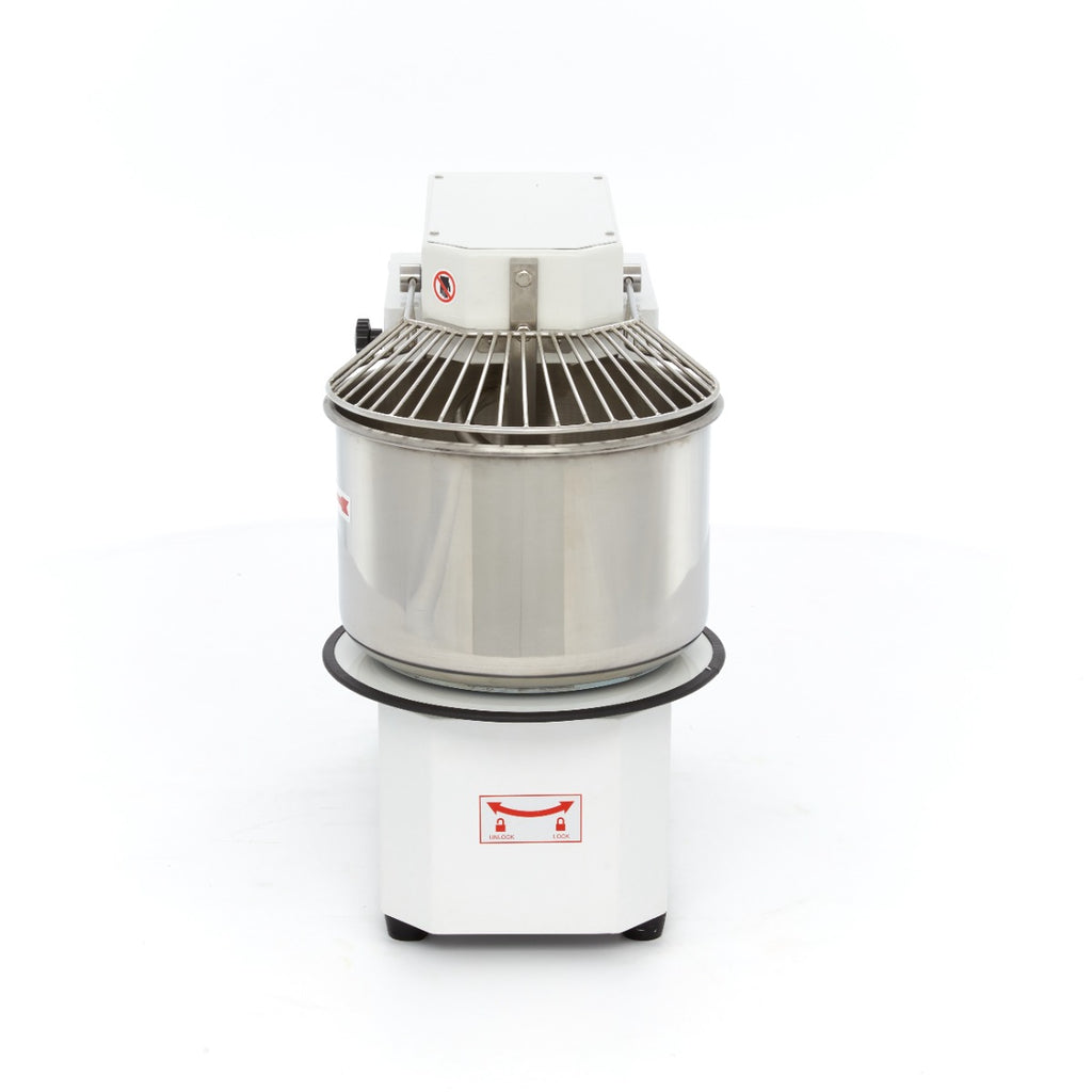 Pétrin à spirale / pétrin à pâte - 30 L - 18 kg de pâte - 2 vitesses - bol amovible