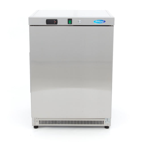 Congélateur - 200 L - 2 étagères fixes - acier inoxydable