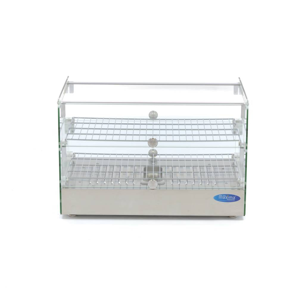 Vitrine chaude - 50 L - 55 cm - 2 étagères