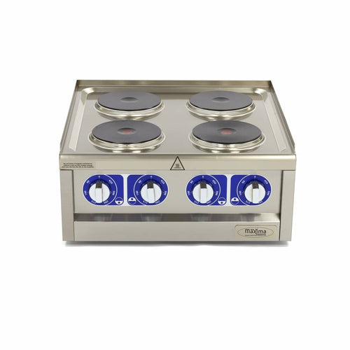 Cuiseur de qualité commerciale - 4 brûleurs - unité double - profondeur 60 cm - 400V