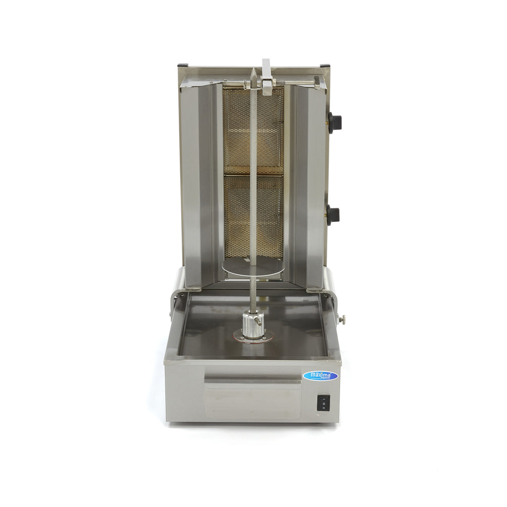 Kebab grill - 2 brûleurs - 20 kg de viande - gaz