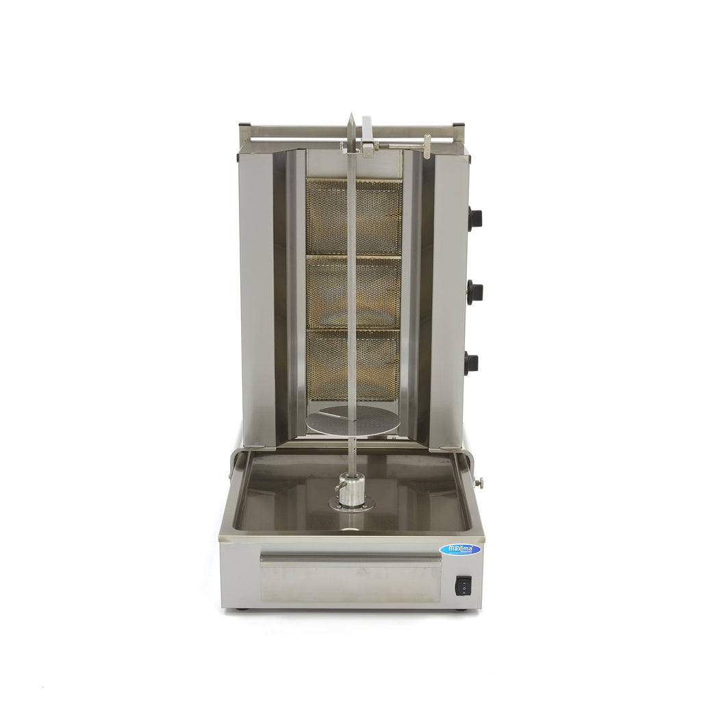 Kebab grill - 3 brûleurs - 40 kg de viande - gaz