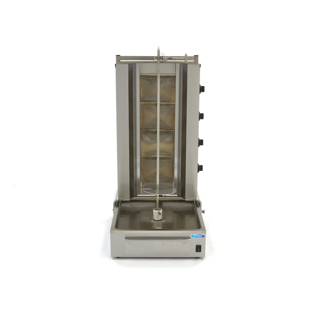 Kebab grill - 4 brûleurs - 70 kg de viande - gaz