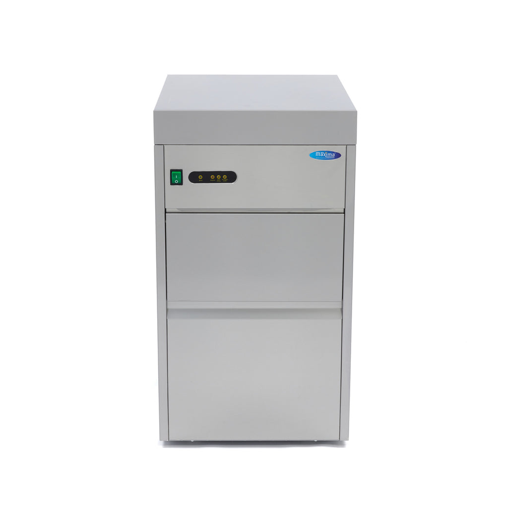 Machine à glaçons - 50 kg/jour - broyé/floconné - refroidissement par eau