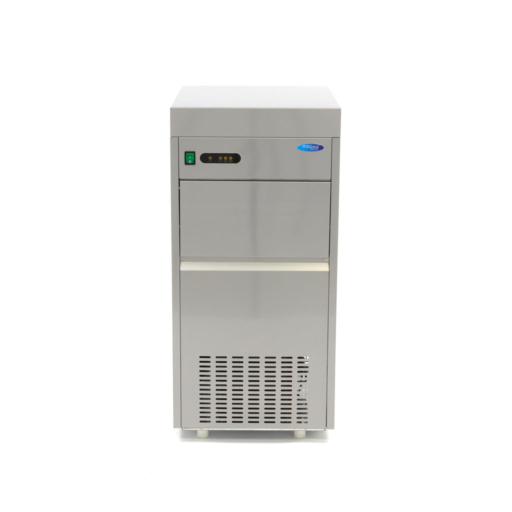 Machine à glaçons - 85 kg/jour - broyé/floconné - refroidissement par eau