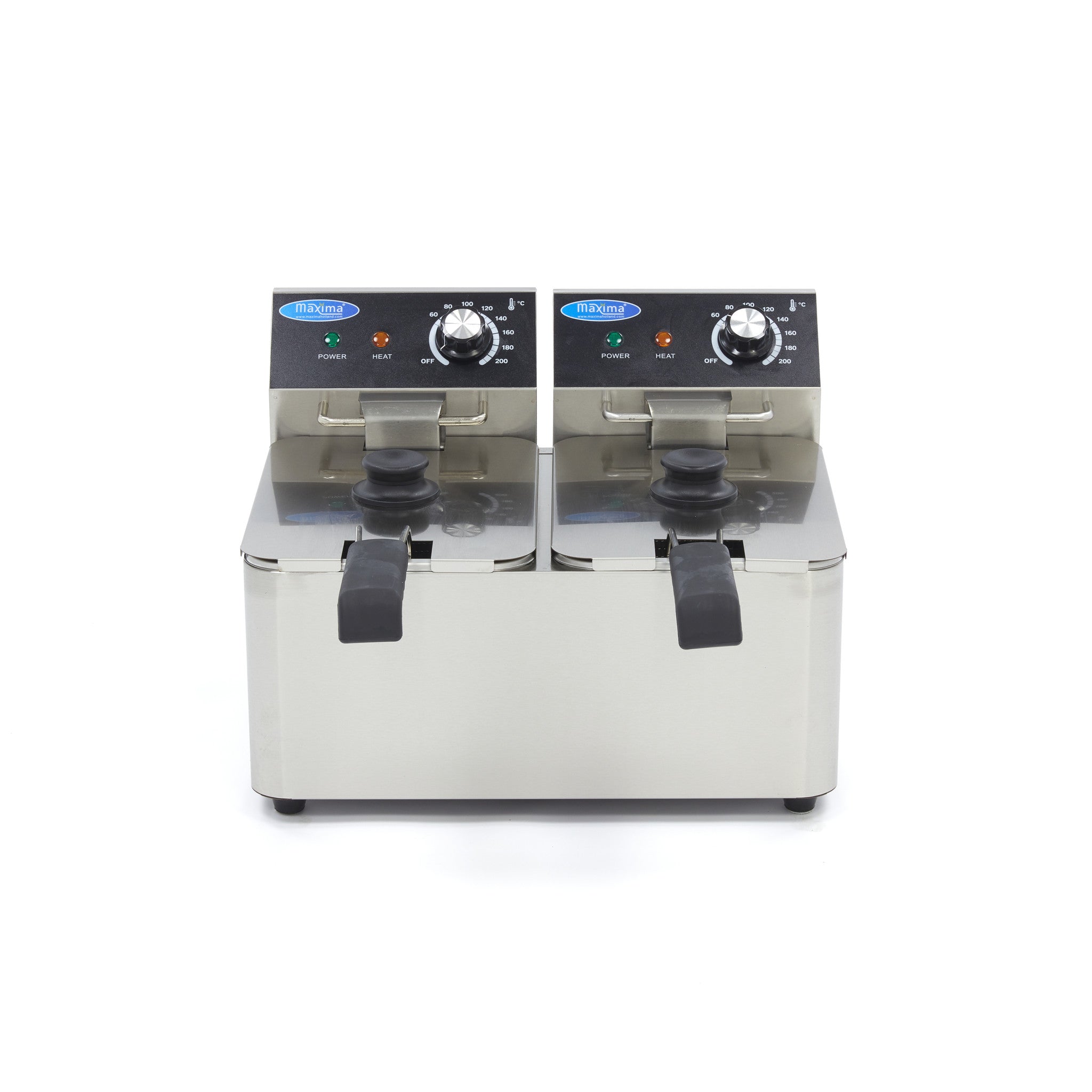 Friteuse - 2 x 4 L - 2 paniers - jusqu'à 1,5 kg de frites