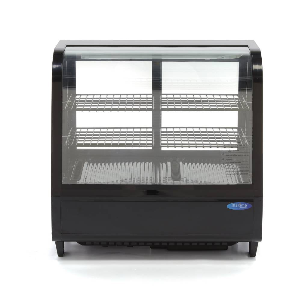 Vitrine à gâteaux - 100 L - 68 cm - porte coulissante arrière
