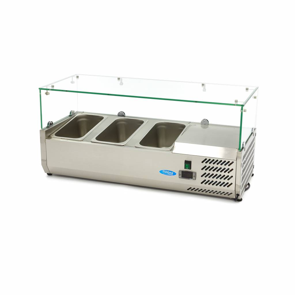 Réfrigérateur de préparation de comptoir - 95 cm - s'adapte à 3 x 1/3 GN