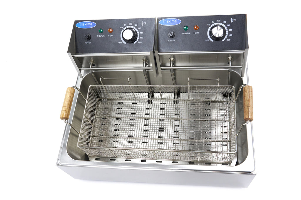 Friteuse - 15 L - 1 panier - jusqu'à 3 kg de frites