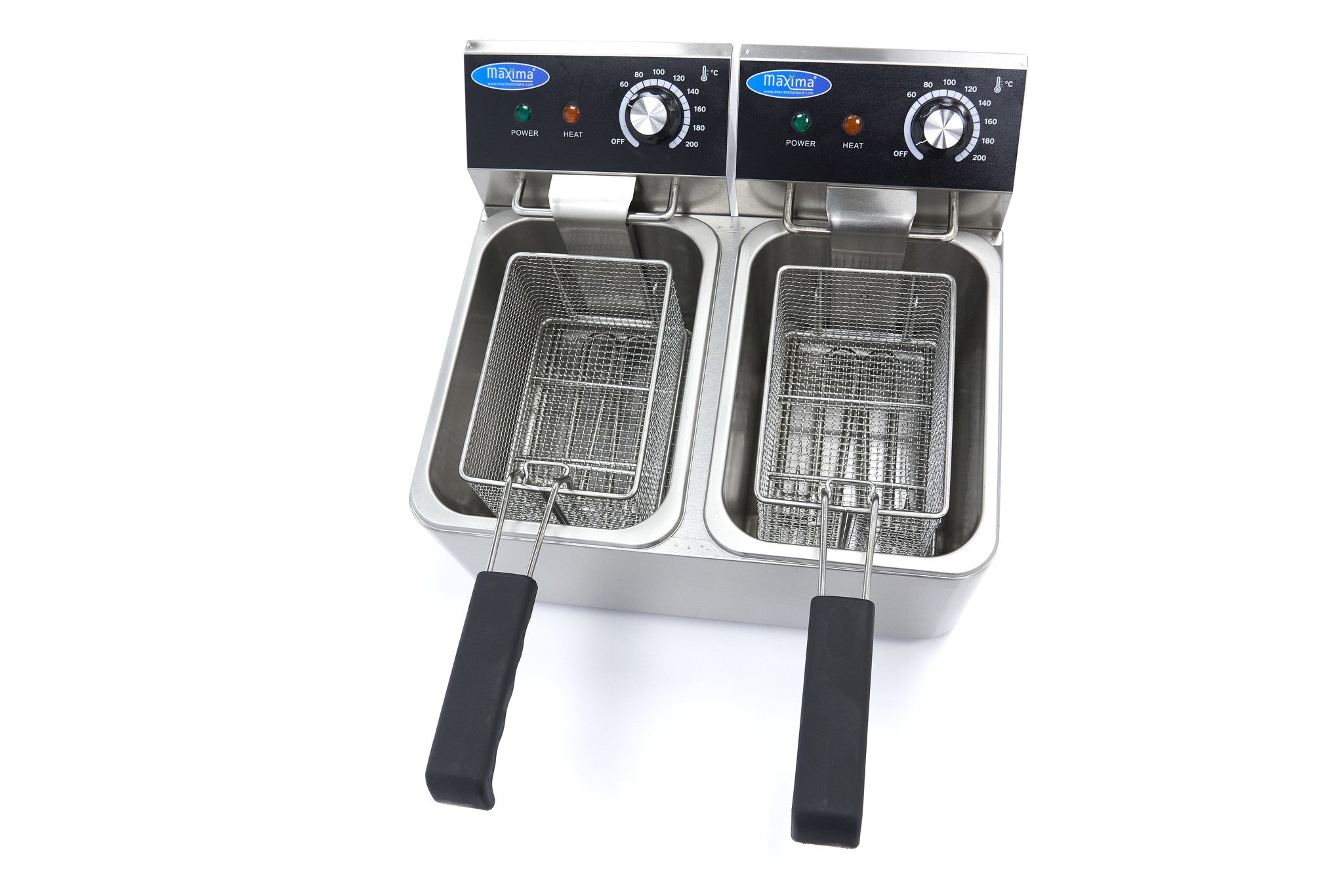 Friteuse - 2 x 4 L - 2 paniers - jusqu'à 1,5 kg de frites