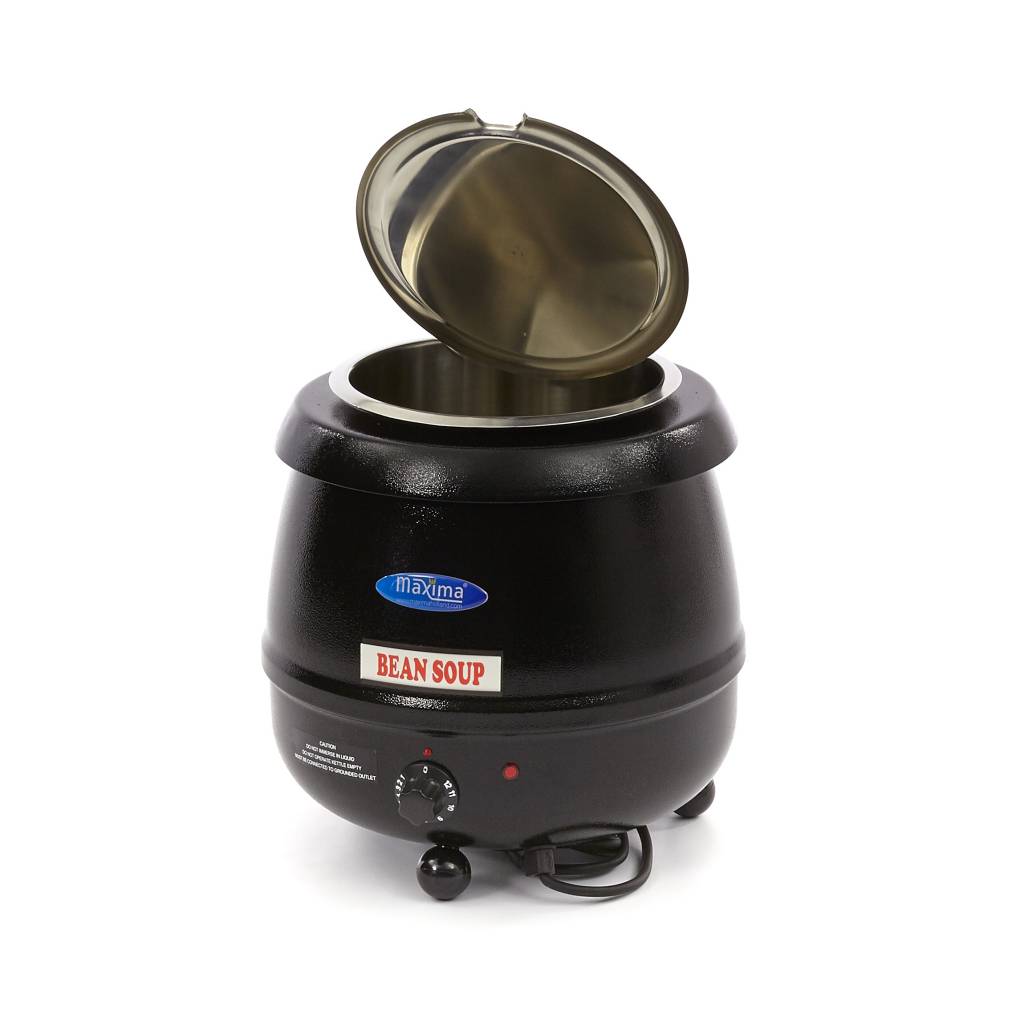 Marmite à soupe – 10 L – pot intérieur amovible – avec encoche pour louche