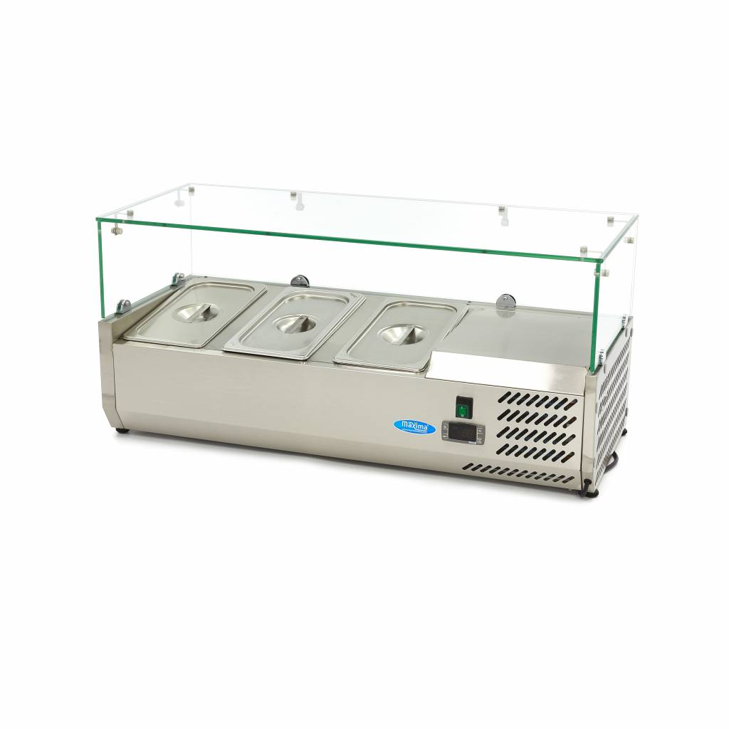 Réfrigérateur de préparation de comptoir - 95 cm - s'adapte à 3 x 1/3 GN