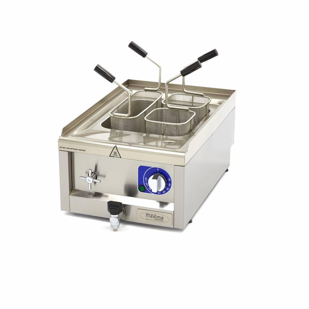 Cuiseur de pâtes de qualité commerciale - 15 L - unité simple - profondeur 60 cm - électrique