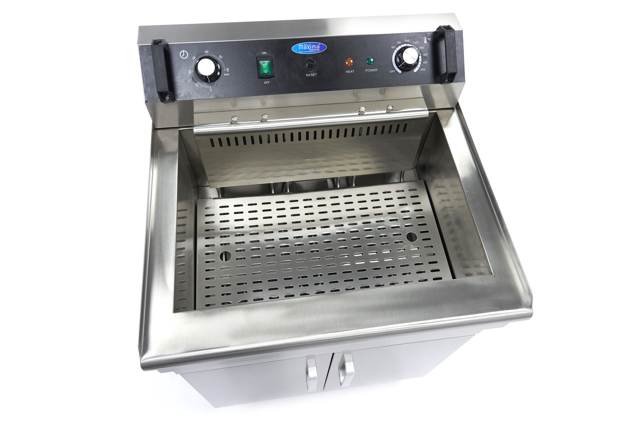Friteuse - 35 L - 1 panier - avec robinet de vidange - 400V