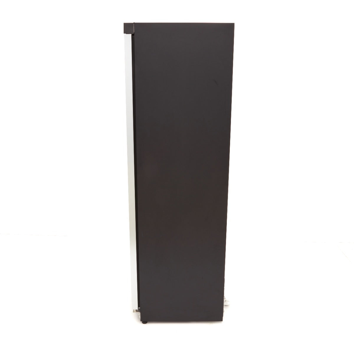 Réfrigérateur - 400 L - noir - avec porte en verre