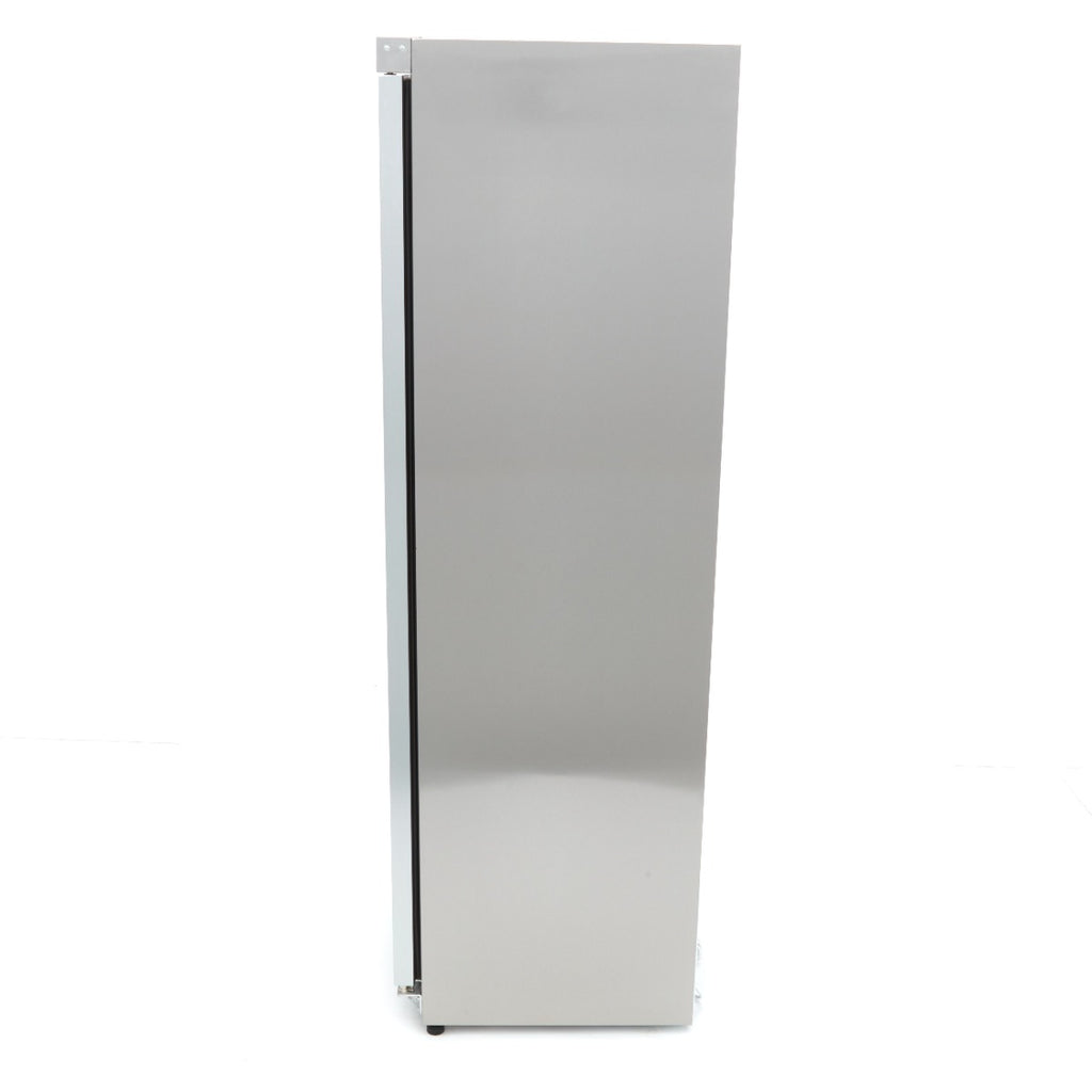 Réfrigérateur - 400 L - acier inoxydable - avec porte en verre
