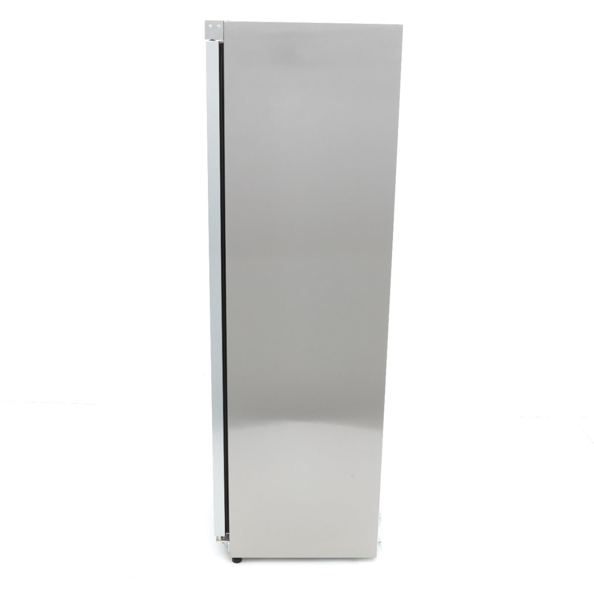Réfrigérateur - 400 L - acier inoxydable - avec porte en verre