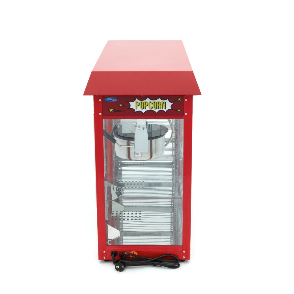 Machine à pop-corn - 150 gr - avec vitrine chauffante