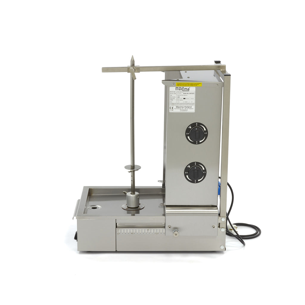 Kebab grill - 2 brûleurs - 20 kg de viande - électrique