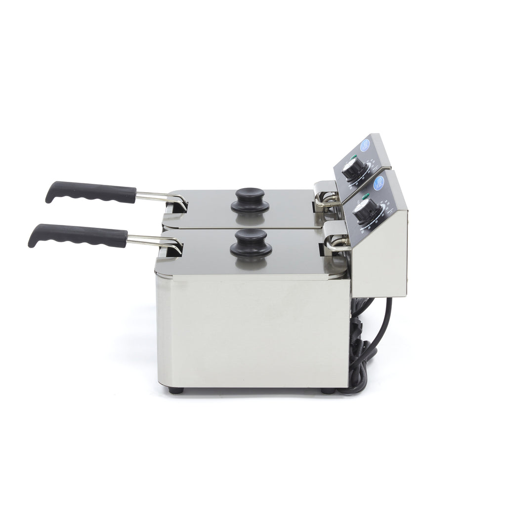 Friteuse - 2 x 4 L - 2 paniers - jusqu'à 1,5 kg de frites