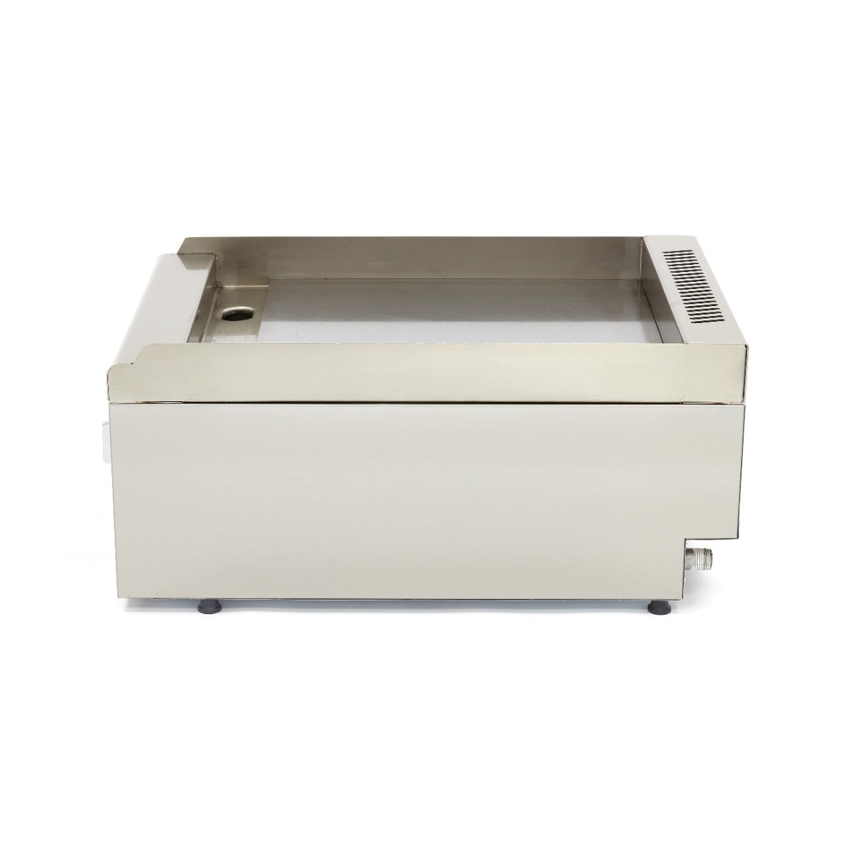 Gril de qualité commerciale - lisse - unité simple - profondeur 60 cm - gaz