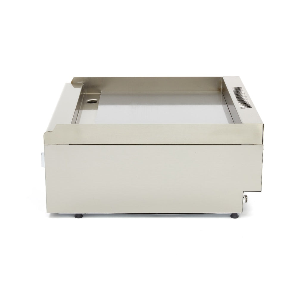 Gril de qualité commerciale - lisse - unité double - profondeur 60 cm - gaz