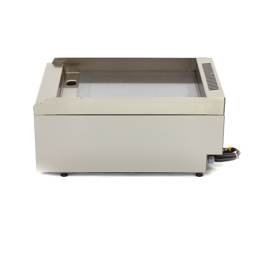 Gril de qualité commerciale - lisse - unité simple - profondeur 60 cm - électrique