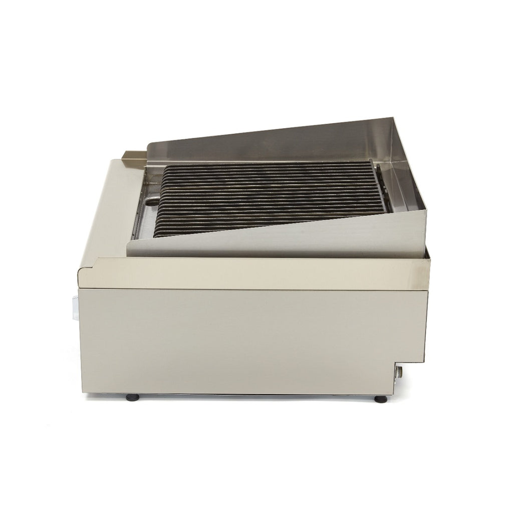 Chargrill de qualité commerciale - unité double - 60 cm de profondeur - gaz
