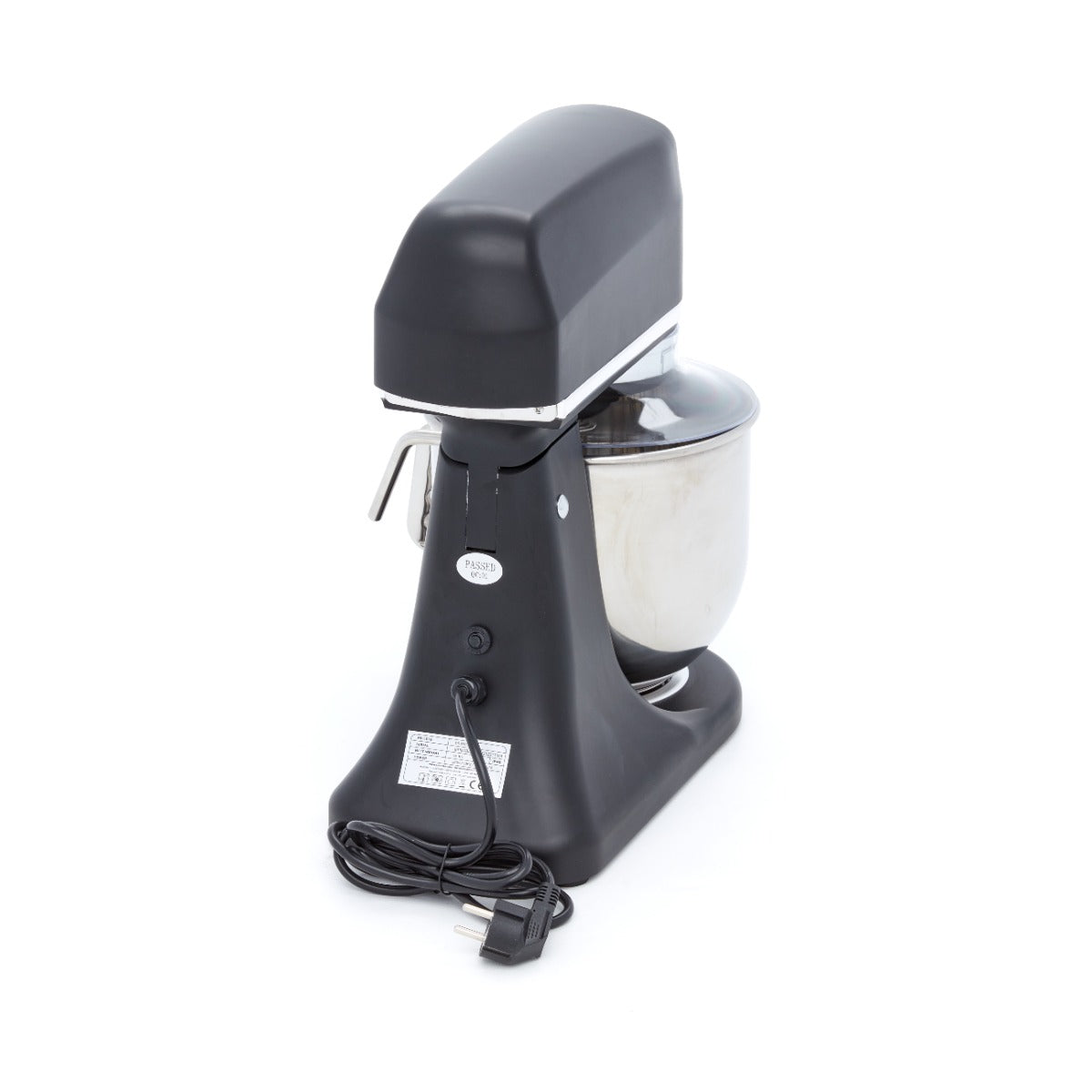 Mixer planétaire - 7 L - jusqu'à 2 kg de pâte - noir mat