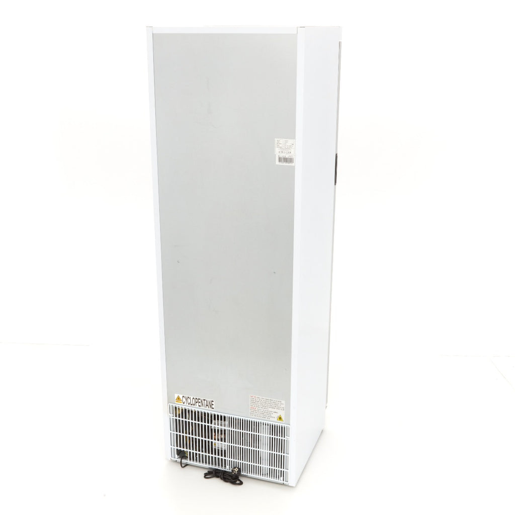 Congélateur - 400 L - blanc - avec porte en verre