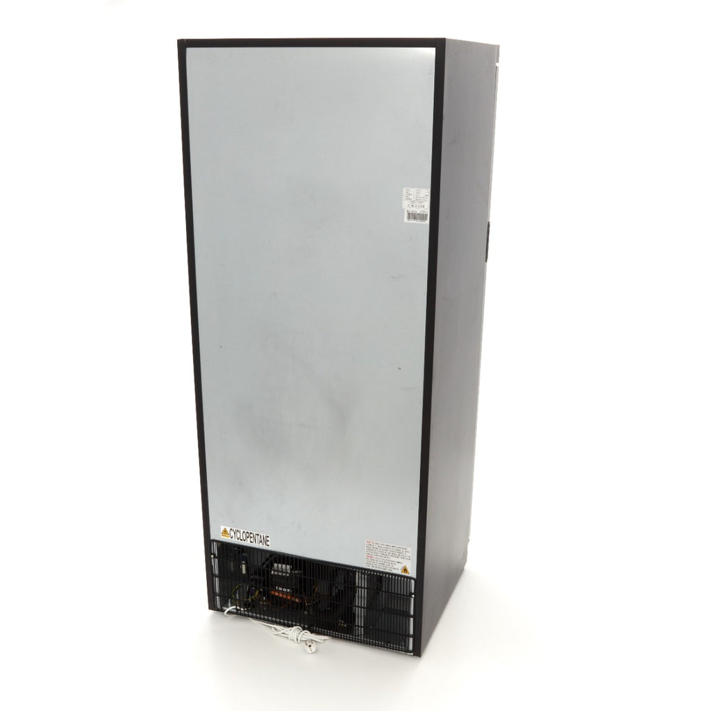 Réfrigérateur - 600 L - noir - avec porte en verre