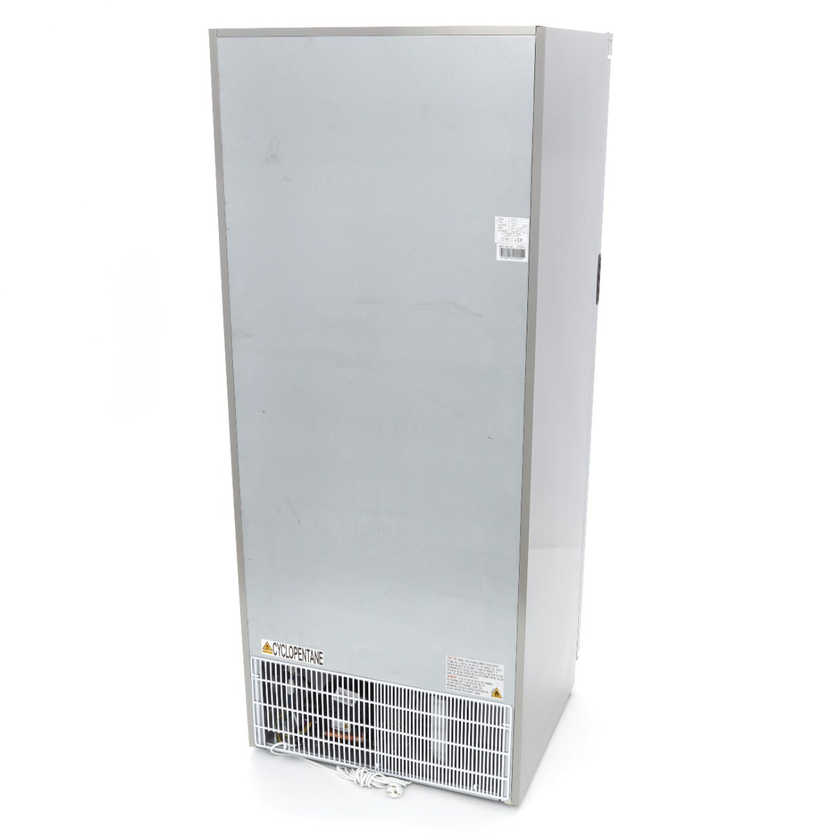 Réfrigérateur - 600 L - acier inoxydable - avec porte en verre