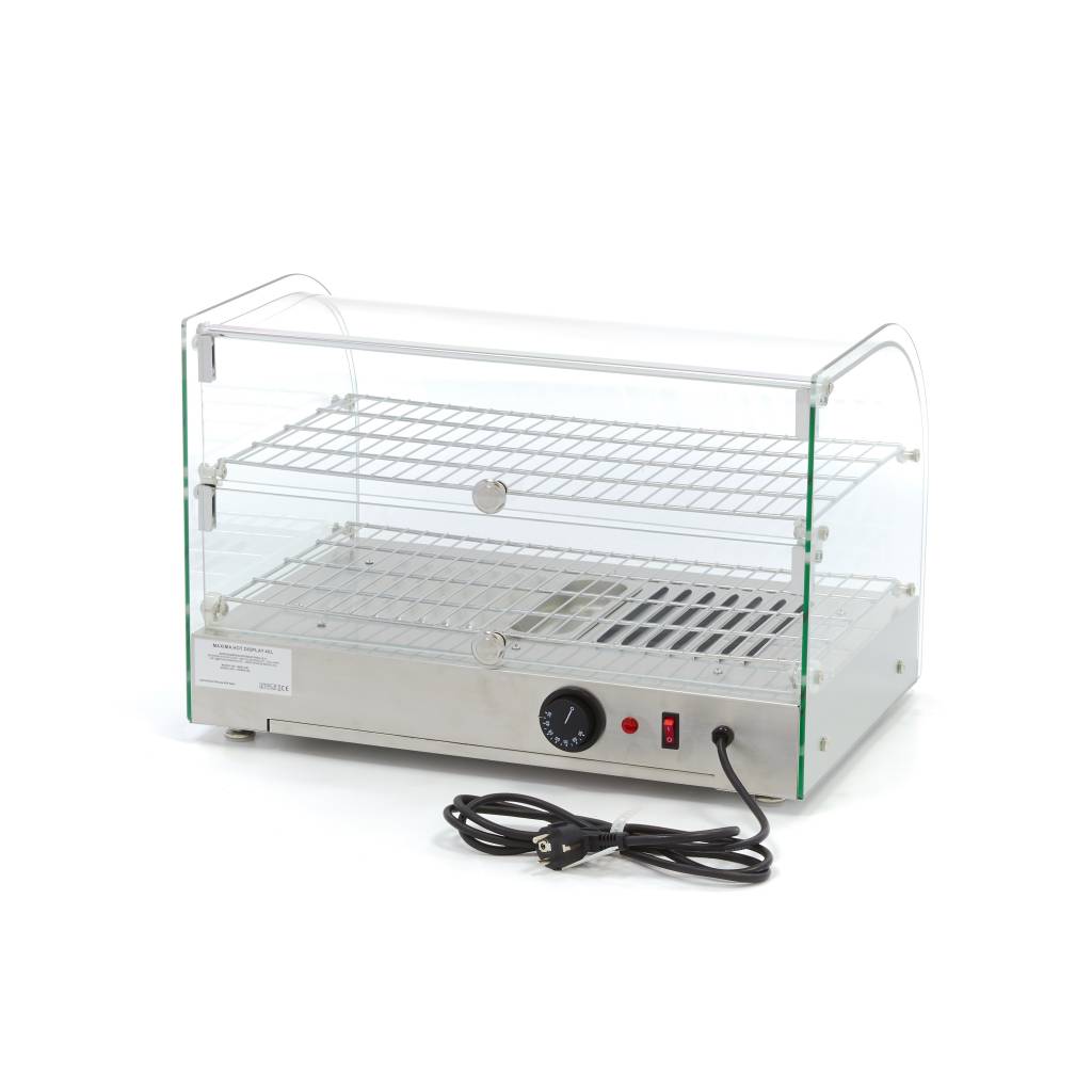 Vitrine chaude - 45 L - 55 cm - 2 étagères