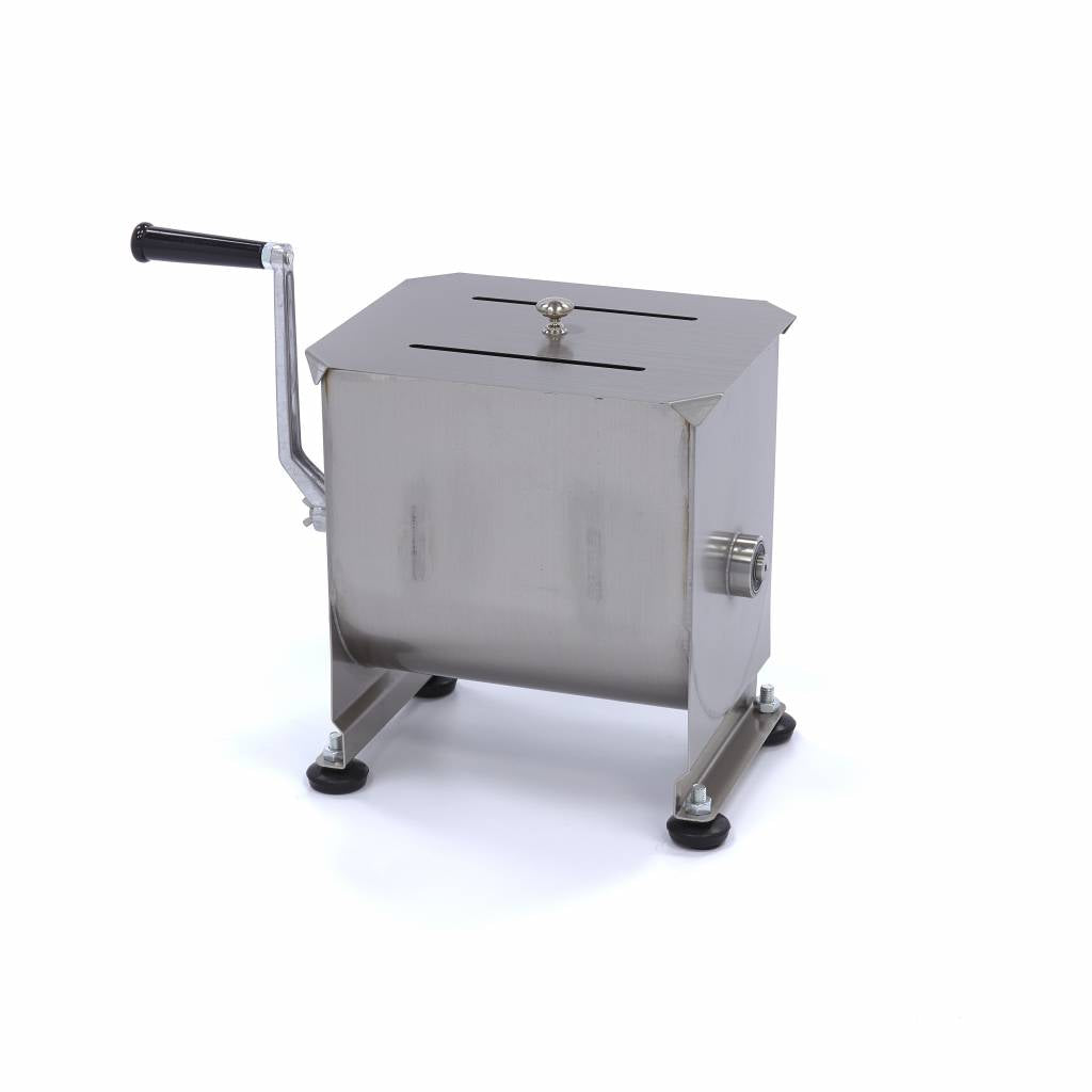 Mélangeur à viande - 10 L - 7,5 kg viande - axle unique - manuel