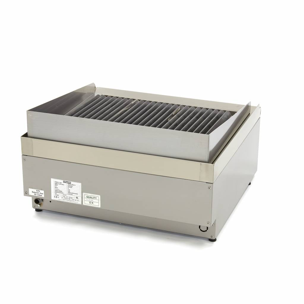 Chargrill de qualité commerciale - unité double - 60 cm de profondeur - gaz