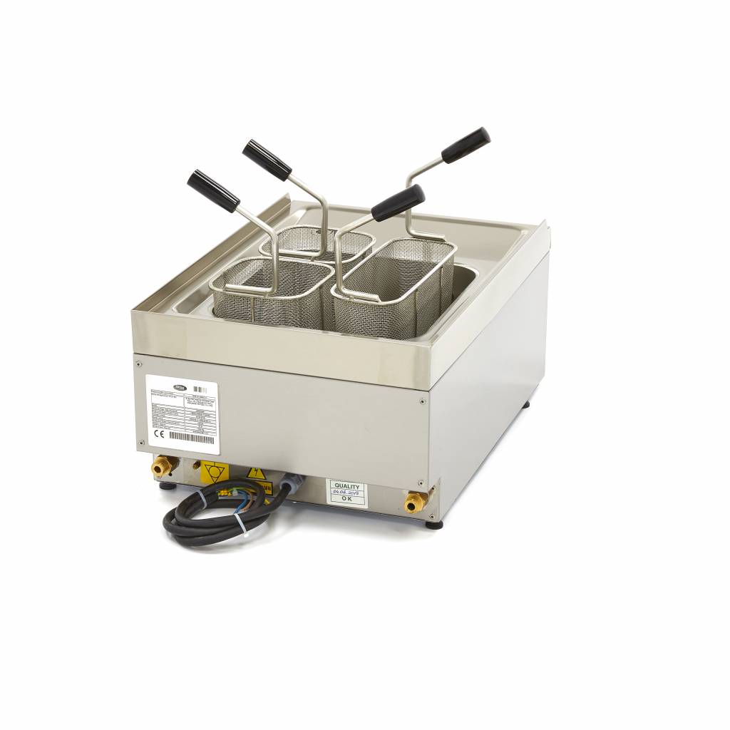 Cuiseur de pâtes de qualité commerciale - 15 L - unité simple - profondeur 60 cm - électrique