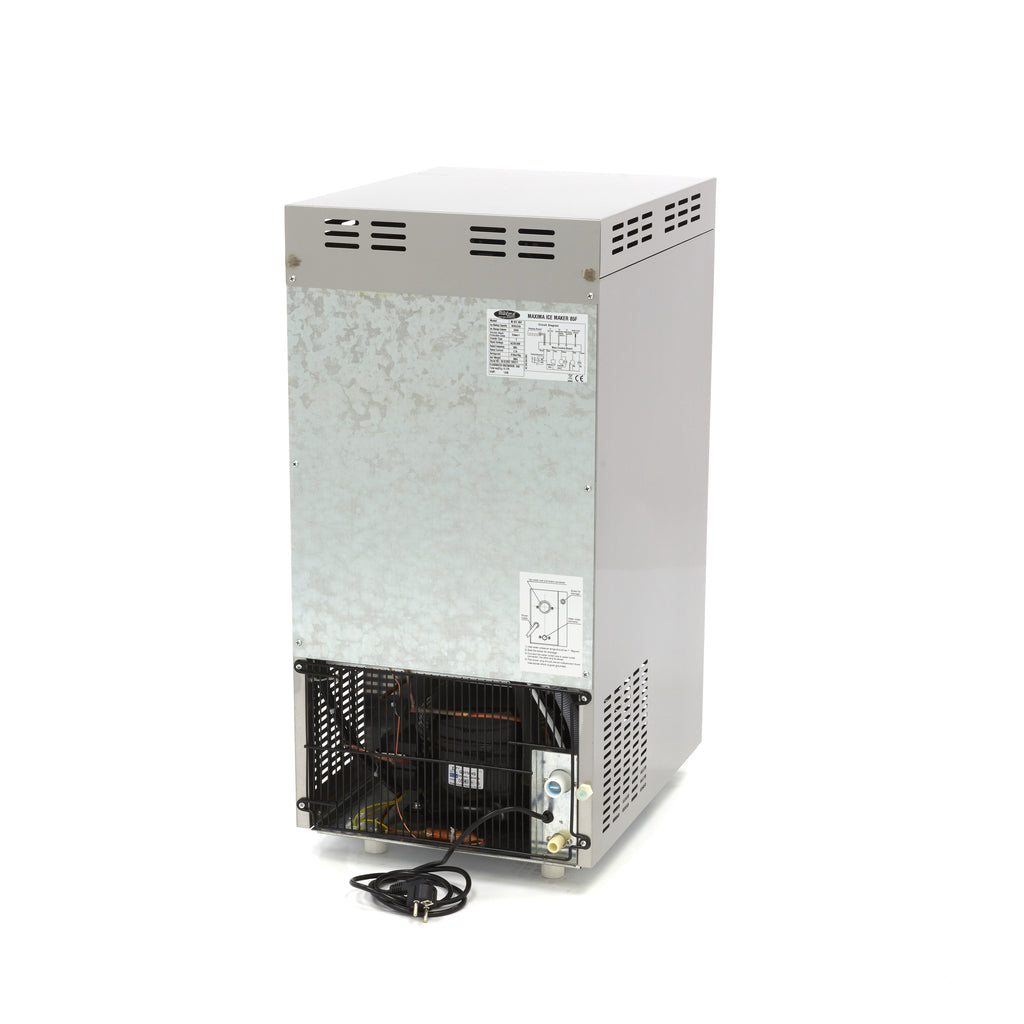 Machine à glaçons - 85 kg/jour - broyé/floconné - refroidissement par eau