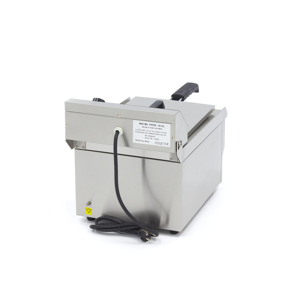Friteuse - 13 L - 1 panier - avec robinet de vidange