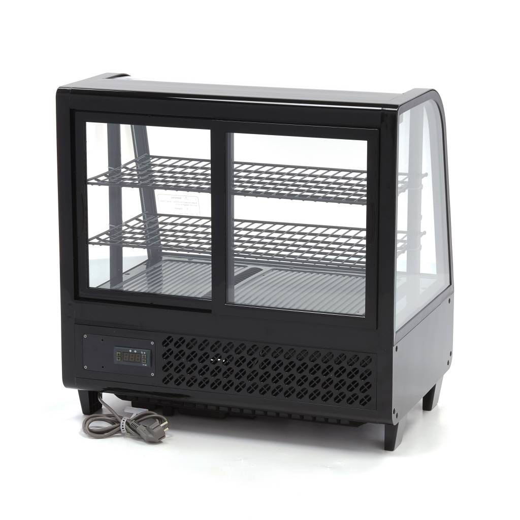 Vitrine à gâteaux - 100 L - 68 cm - porte coulissante arrière