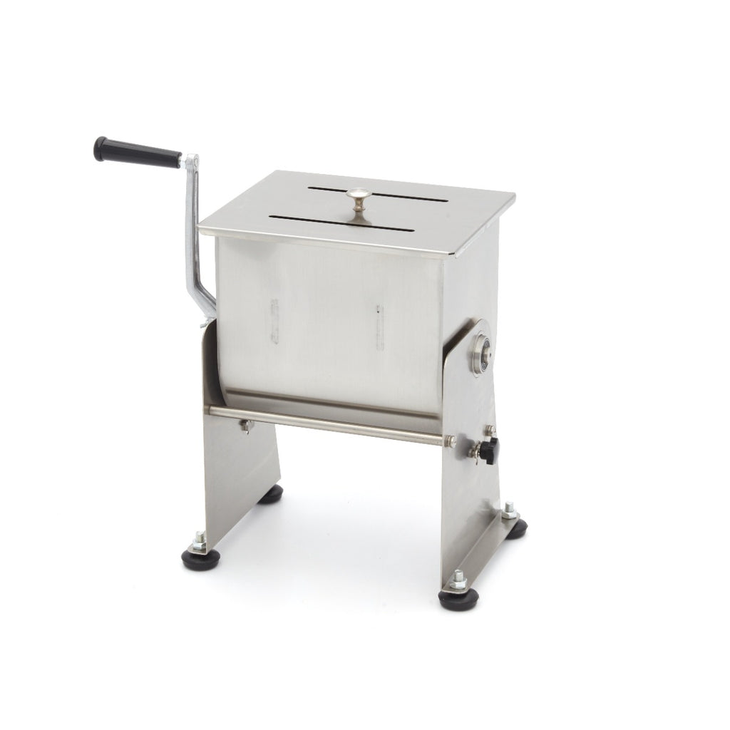 Mélangeur à viande - 10 L - 7,5 kg viande - bol basculant - manuel