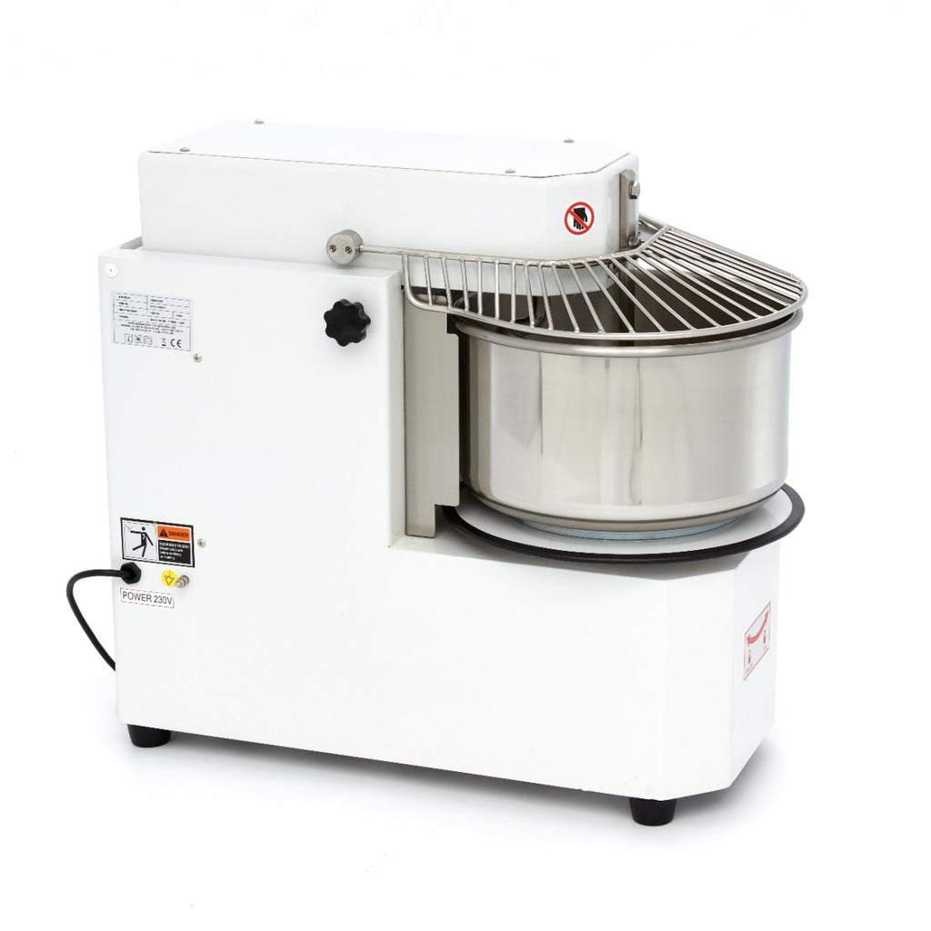 Pétrin à spirale / pétrin à pâte - 20 L - 12 kg de pâte - 2 vitesses - bol amovible