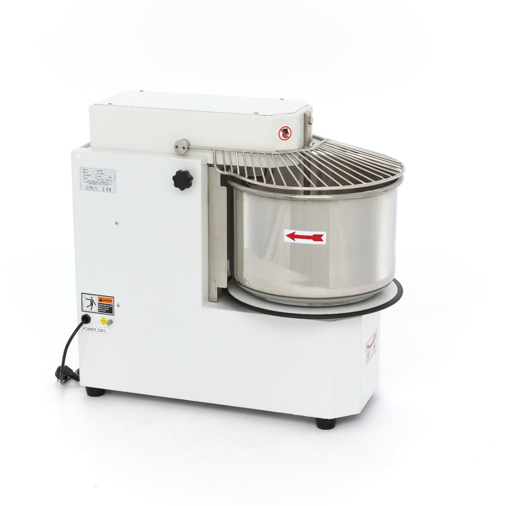 Pétrin à spirale / pétrin à pâte - 30 L - 18 kg de pâte - 2 vitesses - bol amovible