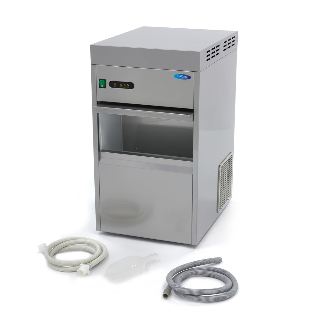 Machine à glaçons - 50 kg/jour - broyé/floconné - refroidissement par eau