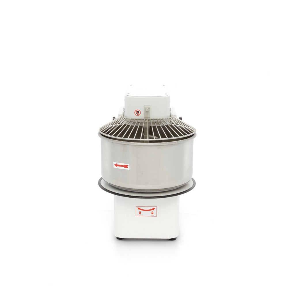 Pétrin à spirale / pétrin à pâte - 50 L - 30 kg de pâte - 2 vitesses - bol amovible - 400V